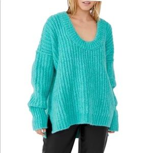 Free People Blue Bell Sweater NWT size small